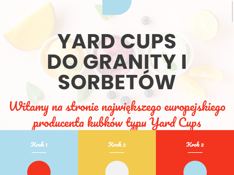 Sweet World - sprzedawca kubków Yard Cups do granity